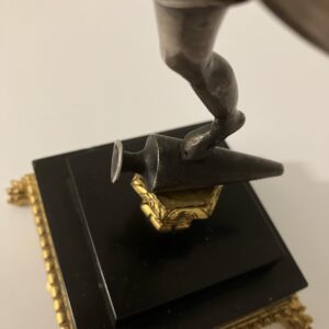 2 kandelaren brons/verzilverd