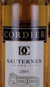Cordier Sauternes dessert wijn