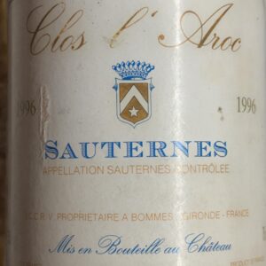 Sauternes 1996 dessert wijn 0,75 cl