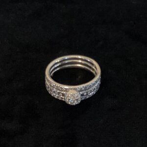 3 banden diamanten ring
