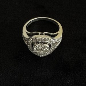 Diamanten hart ring