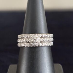 3 banden diamanten ring