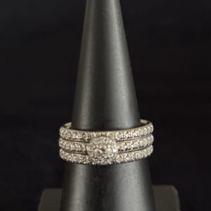 3 banden diamanten ring