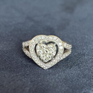 Diamanten hart ring