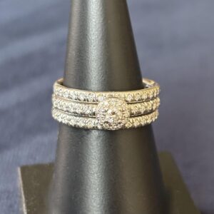 3 banden diamanten ring