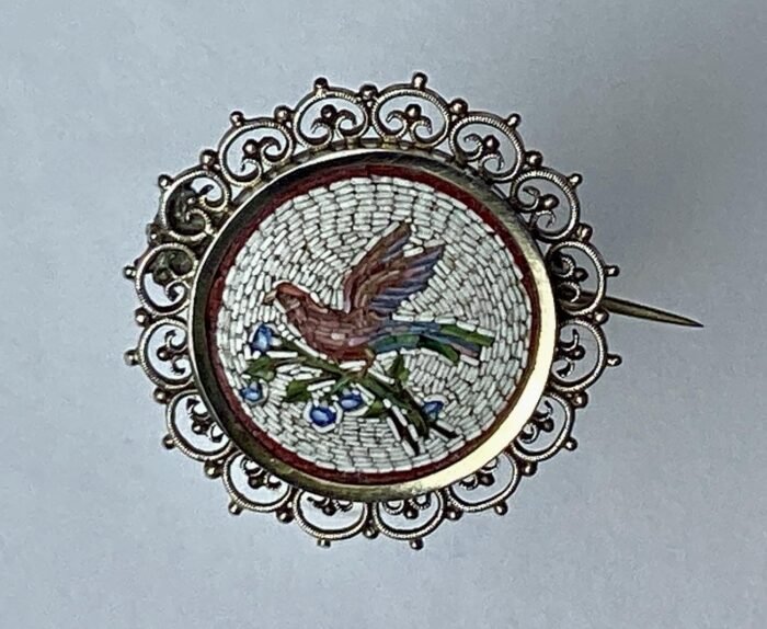 micro mozaïk broche