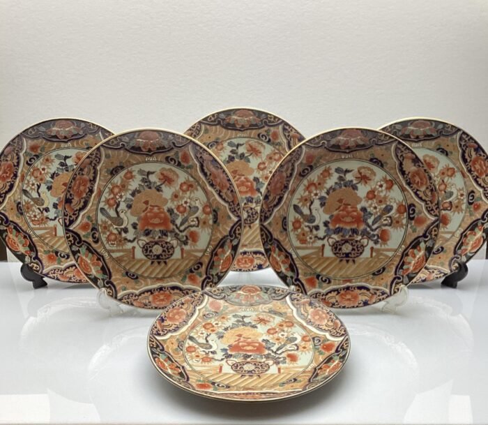 zes boeren Imari borden