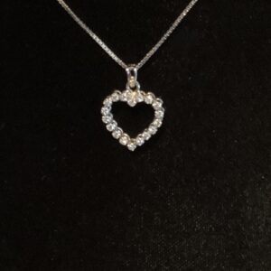 hartje met diamant collier